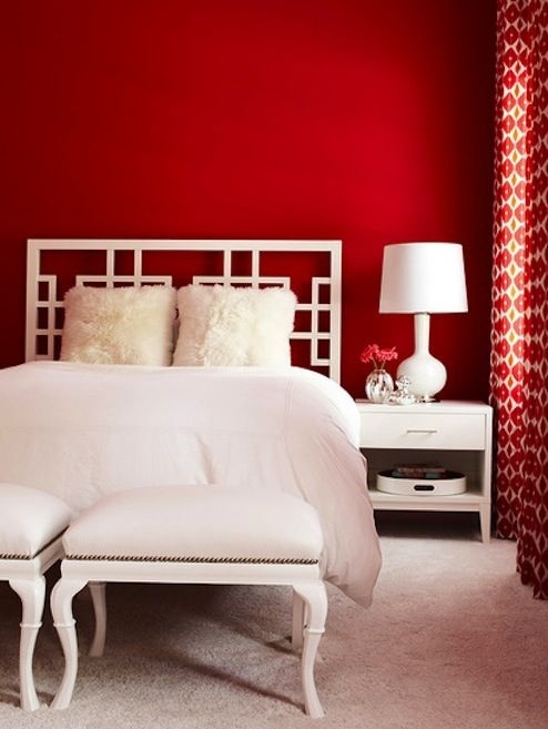 Học cách phối màu đỏ thông minh cho phòng ngủ mùa thu