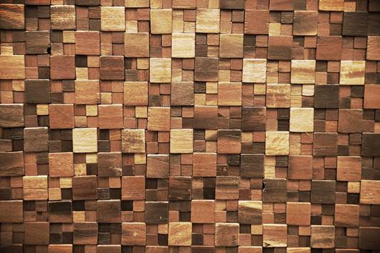 Vẻ đẹp vượt thời gian của tường nhà bằng gạch mosaic gỗ