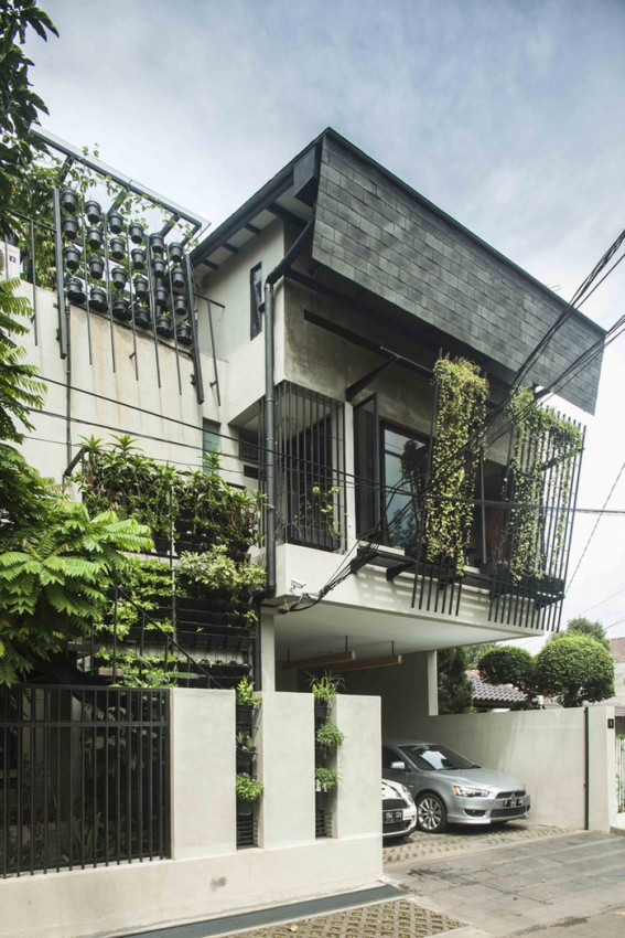 Ngắm ngôi nhà xanh mướt giữa lòng thành phố ở Indonesia