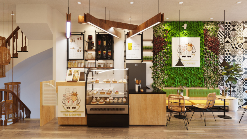 , thực khách thích thú với sự kết hợp tinh tế giữa không gian cà phê và siêu thị