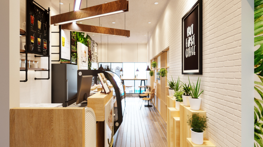 , thực khách thích thú với sự kết hợp tinh tế giữa không gian cà phê và siêu thị