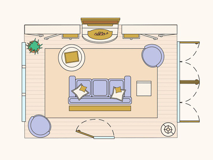, 10 bản vẽ thiết kế phòng khách đáng để bạn tham khảo