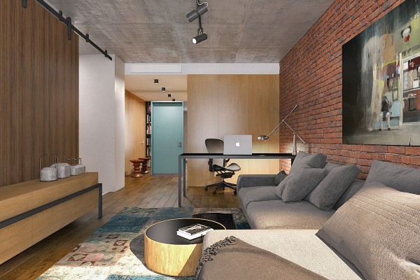 Phong cách nội thất chiết trung cá tính trong căn hộ studio 56m2