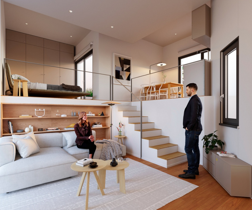 Thêm hai mẫu căn hộ nhỏ dưới 30m2 có thiết kế nội thất ấn tượng
