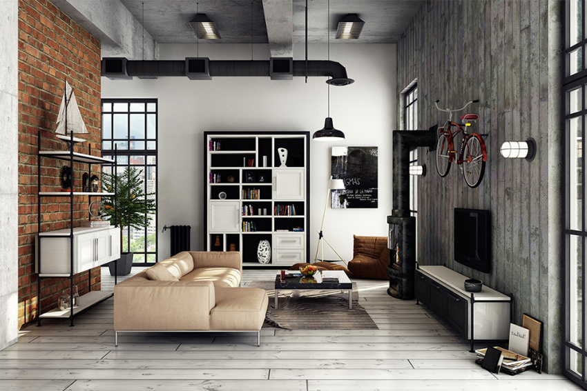 Tìm hiểu về phong cách Loft trong thiết kế nội thất