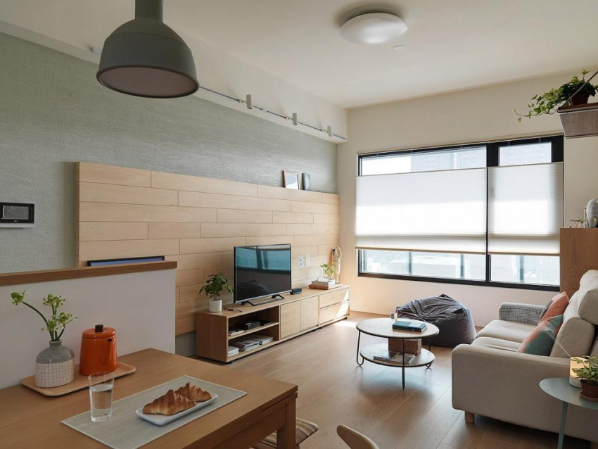 , vẻ đẹp thân thiện bên trong căn hộ được thiết kế theo phong cách tối giản