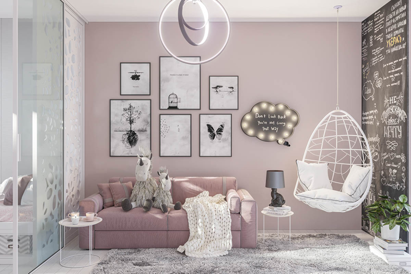 9 mẫu phòng ngủ bé gái có thiết kế độc đáo với sắc hồng - trắng ngọt ngào