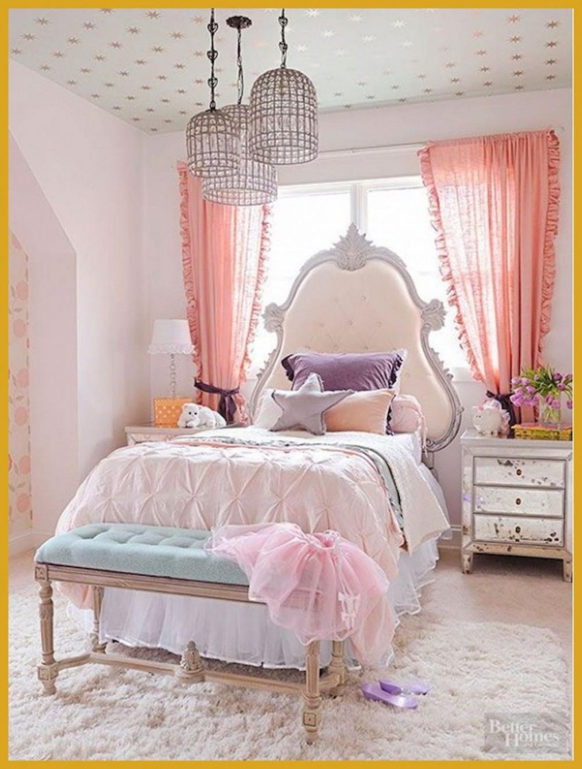 , ý tưởng trang trí phòng ngủ bé gái đẹp tựa cổ tích