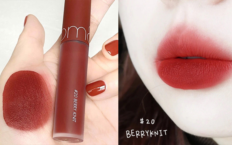 review những màu son hot nhất trong dòng romand zero velvet tint