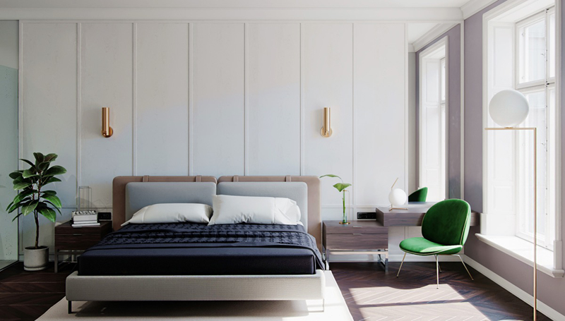 , loạt phòng ngủ căn hộ chung cư có thiết kế ấn tượng