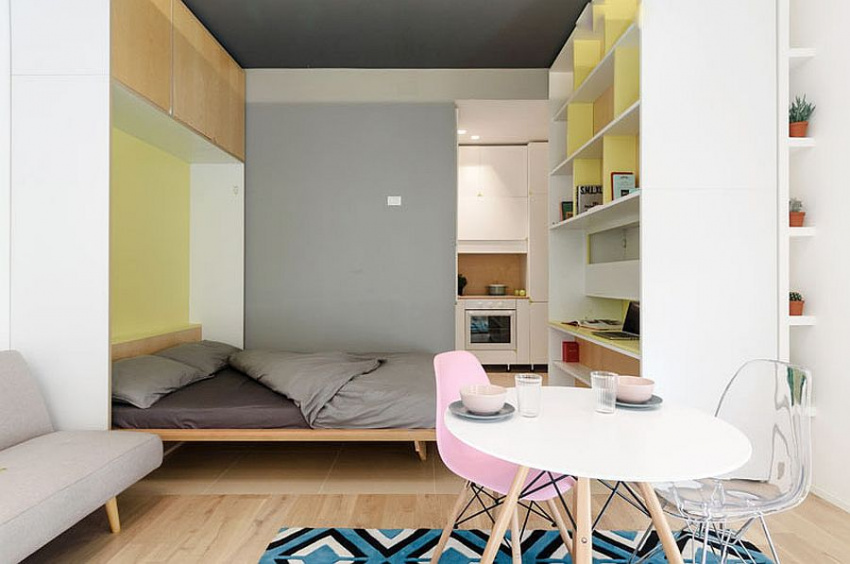 , tham khảo một số giải pháp thiết kế nội thất cho căn hộ nhỏ hẹp
