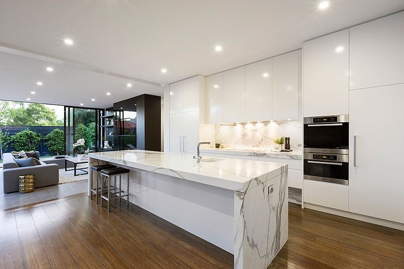 15 phòng bếp màu trắng không chỉ phong cách mà còn tiết kiệm không gian