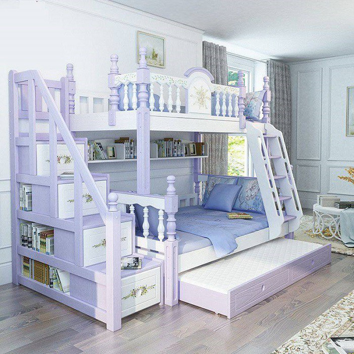 , mẫu giường tầng tiện ích dành cho gia đình đông con