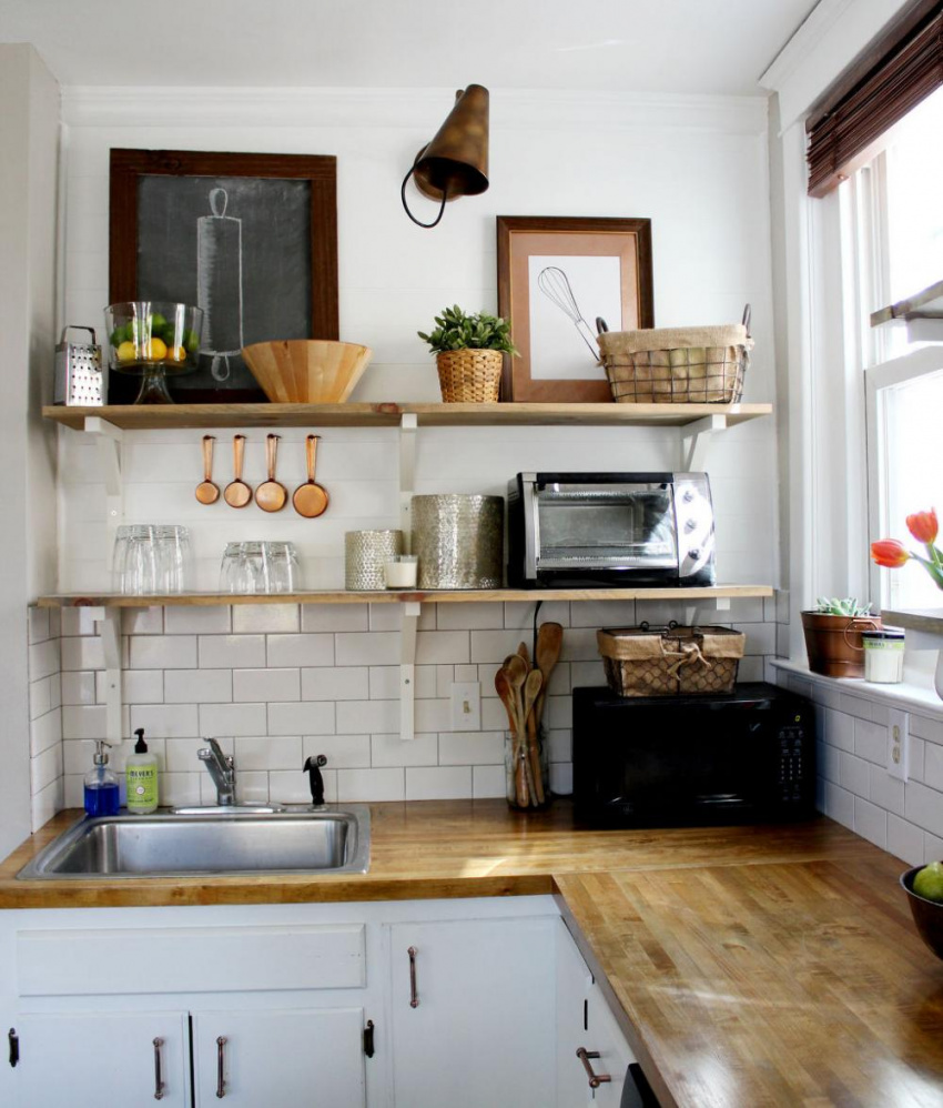 , gợi ý 4 cách sắp xếp cho nhà bếp nhỏ trở nên gọn gàng, ấm cúng hơn