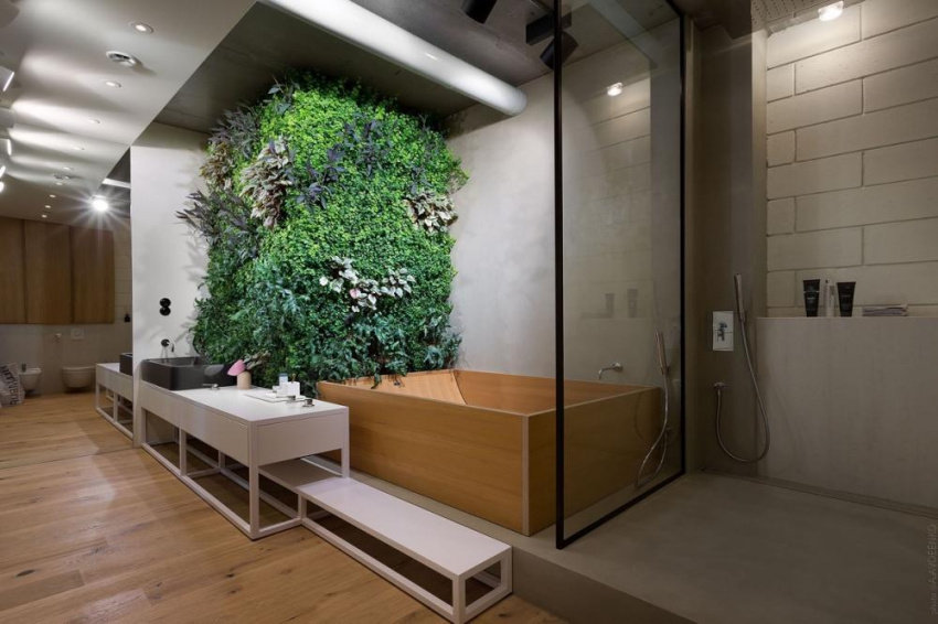 , những mẫu phòng tắm mở thoáng đẹp, gần gũi với thiên nhiên