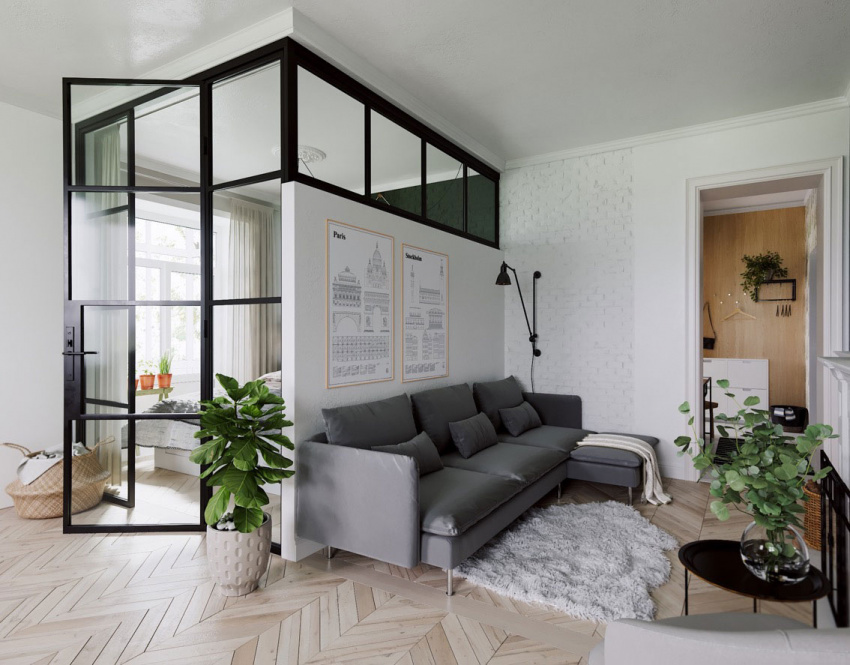 Bài trí nội thất thông minh trong căn hộ nhỏ phong cách Bắc Âu