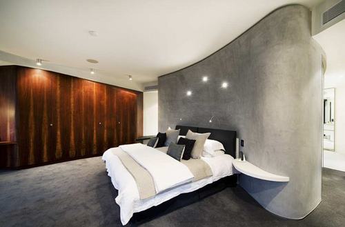 , chiêm ngưỡng vẻ đẹp của những phòng ngủ với tường bê tông