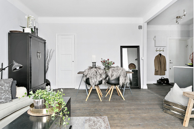 , bài trí nội thất tinh tế trong căn hộ phong cách scandinavian