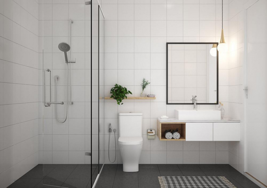 Những mẫu thiết kế phòng tắm tối giản nhưng vô cùng cuốn hút