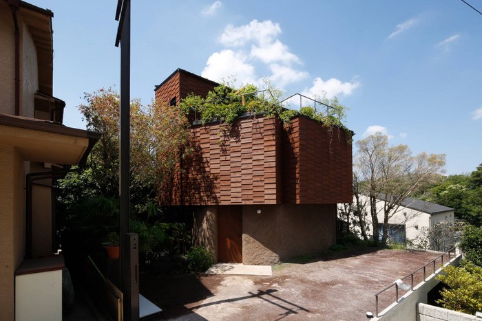 Ngôi nhà xanh mát ở Tokyo với vật liệu gỗ, kính chủ đạo