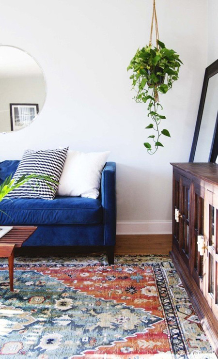 , sofa màu sắc cho phòng khách thêm sinh động trong ngày hè