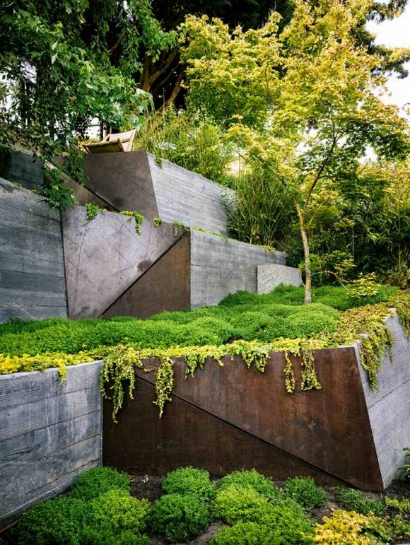 , mê tít với khu vườn ruộng bậc thang thiết kế mới lạ