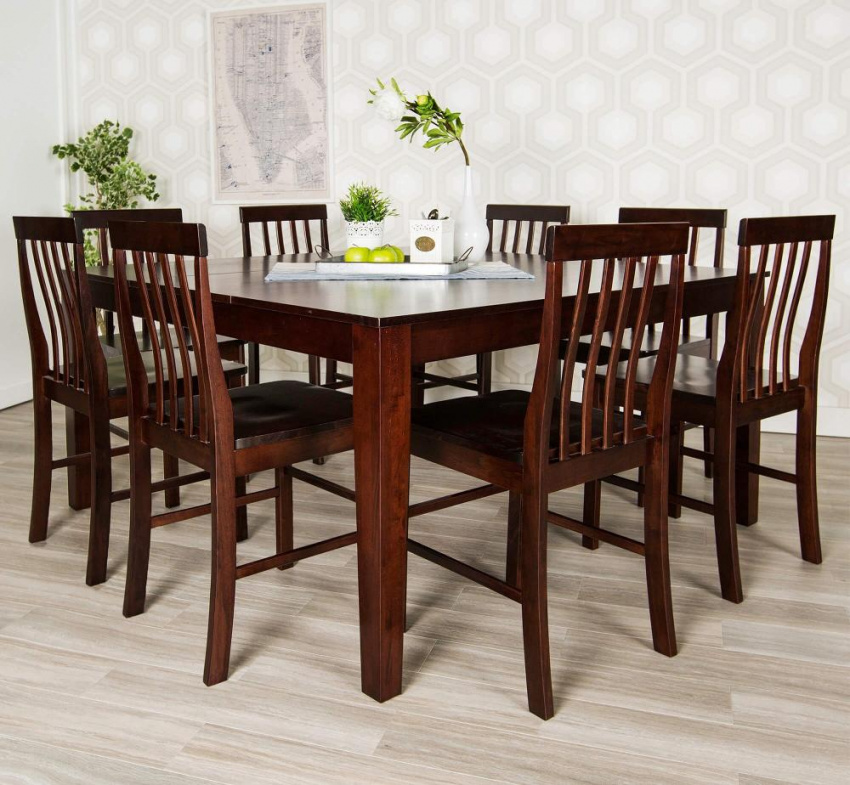 15 mẫu bàn ghế ăn bằng gỗ không lo lỗi mốt
