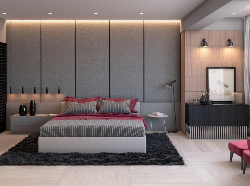 Tham khảo ý tưởng trang trí phòng ngủ với tông màu xám sang trọng