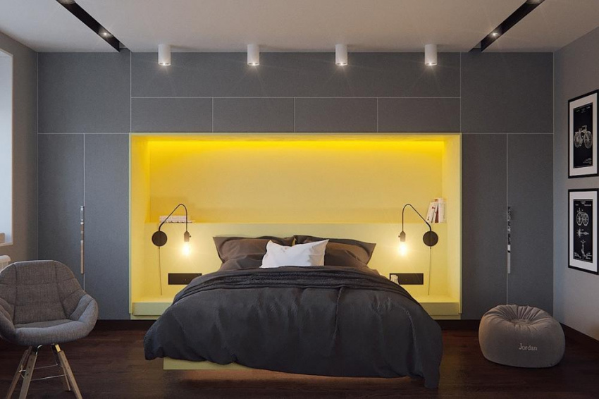, tham khảo ý tưởng trang trí phòng ngủ với tông màu xám sang trọng
