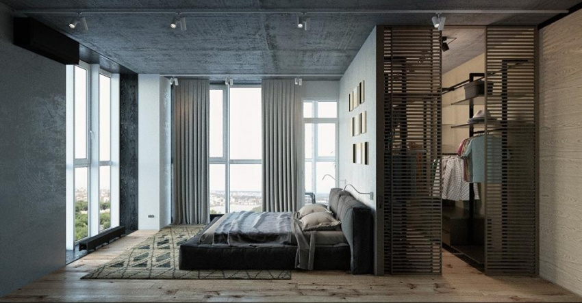 , tham khảo ý tưởng trang trí phòng ngủ với tông màu xám sang trọng