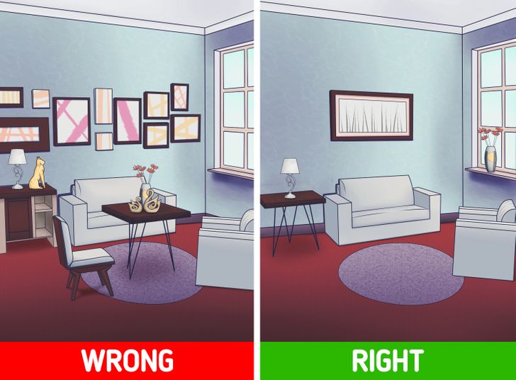 , 12 sai lầm khi thiết kế nội thất có thể làm mất sự tiện nghi, ấm cúng trong nhà bạn
