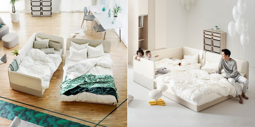 , ý tưởng thiết kế giường cỡ lớn cho cả gia đình