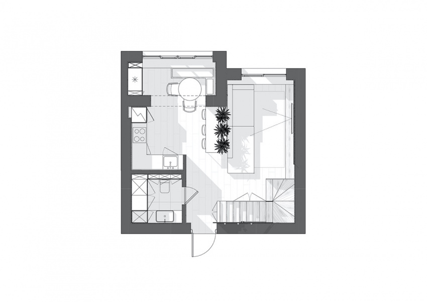 , nếu yêu thích thiết kế nội thất màu trung tính nhẹ nhàng, hãy tham khảo mẫu căn hộ 74m2 này