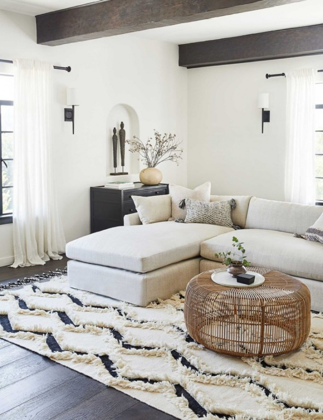 , làm thế nào để chọn thảm trải sàn phù hợp với phòng khách?