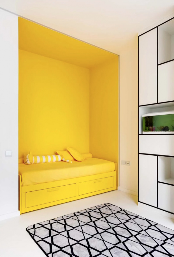 , căn hộ tối giản đầy màu sắc lấy cảm hứng từ mondrian