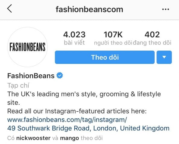fashionbeans, instagram, phong cách, thế giới thời trang, tips, top 5 tài khoản instagram hay nhất về thời trang nam đàn ông phải biết