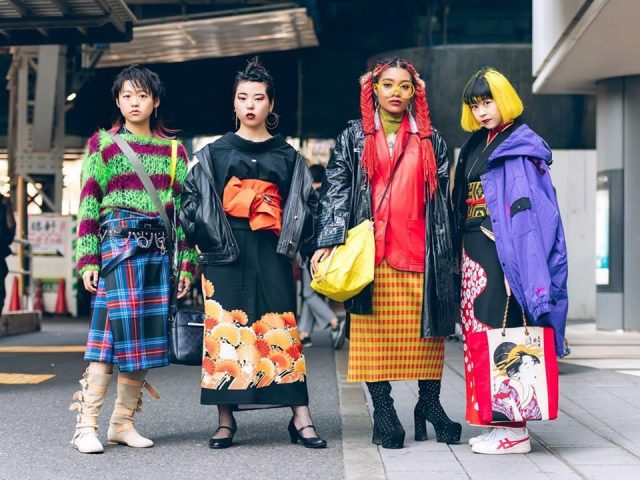phong cách, xu hướng, thời trang đường phố tokyo, dị và hợp mốt