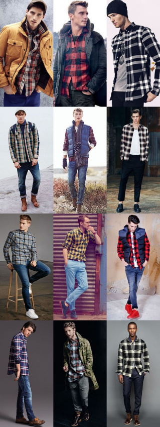 áo flannel, bí quyết mặc đẹp, flannel, phối đồ, sơ mi flannel, cách phối đồ với áo flannel đẹp cho nam giới