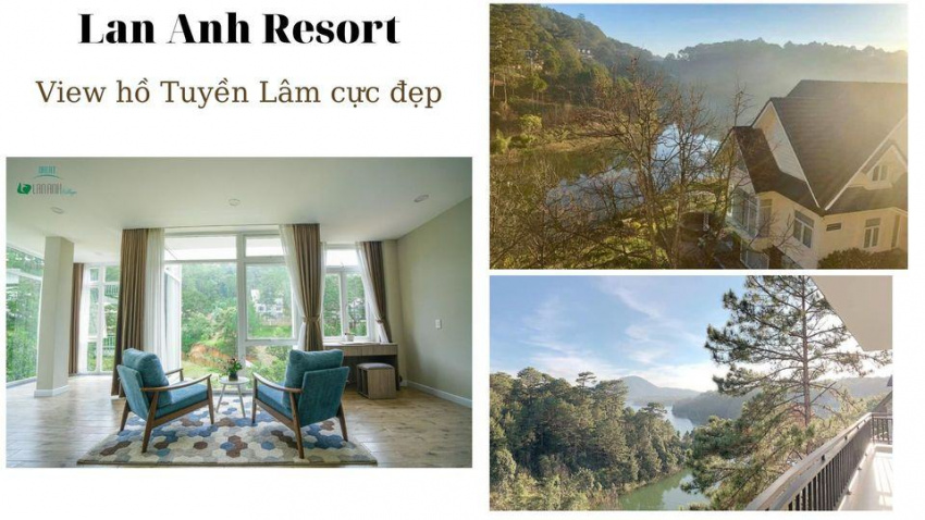 top 10 resort hồ tuyền lâm view rừng thông đẹp phong cách châu âu
