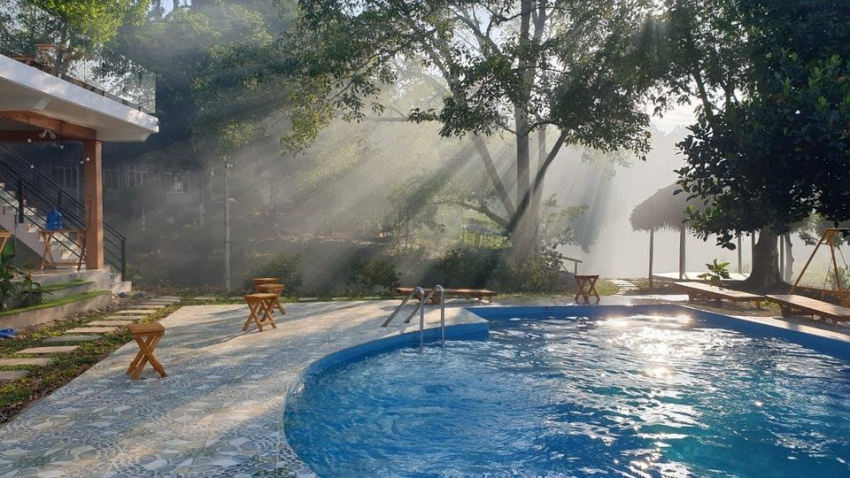 top 20 biệt thự villa hòa bình mai châu view núi đẹp có hồ bơi cho thuê