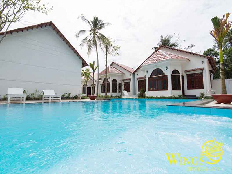 Wings Bungalow là Resort 3 sao thiết kế thành căn riêng có Bếp nấu ăn