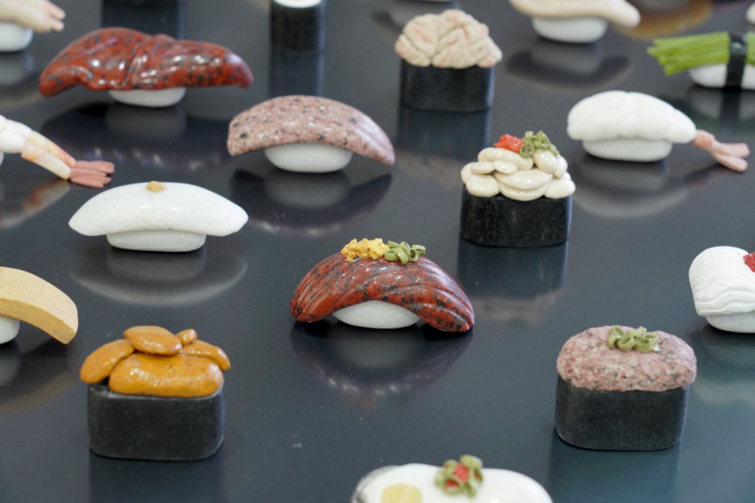 sushi nhật bản, sushi đá, nhật bản, bộ sưu tập sushi bằng đá khiến ai cũng “há hốc miệng”, không tin nổi đây là đồ giả