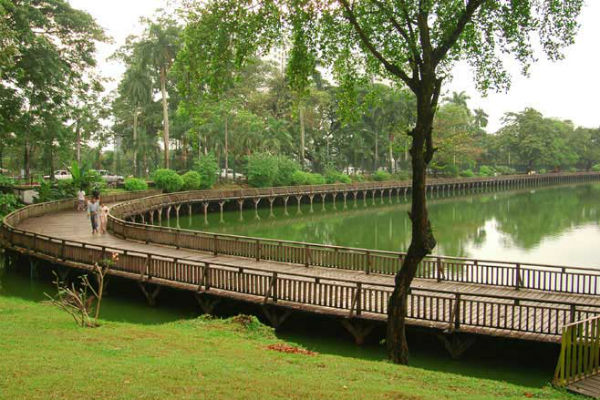 Nếu bạn thích thiên Nhiên hãy đến công viên Kandawgyi ở Yangon