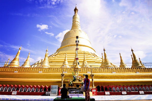 Chùa Shwe Maw Daw ở Bago lưu giữ nhiều di tích của Đức Phật