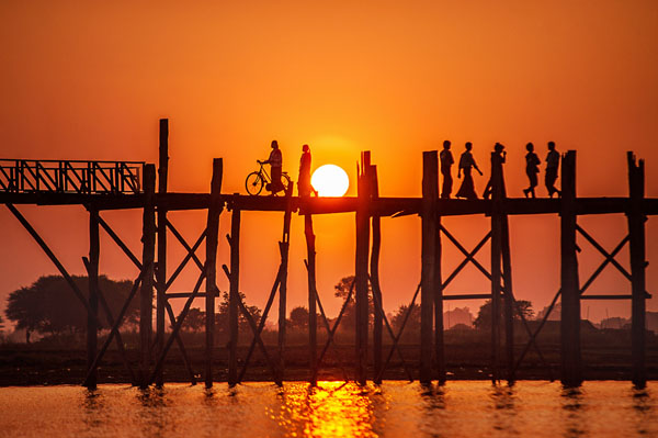 Cây cầu U Bein Myanmar cổ xưa nhất thế giới