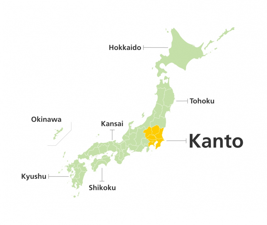 , ngắm cảnh, nhật bản, kanto - nơi có thủ đô tokyo của nhật bản là khu vực như thế nào?