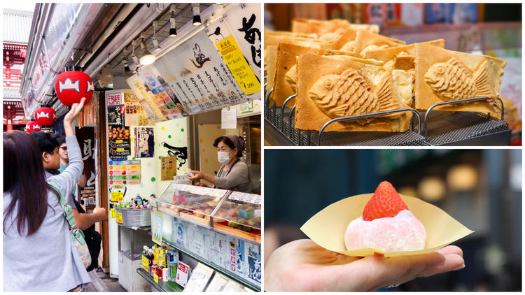 , món tráng miệng, đồ ăn nhẹ, đồ ngọt, bánh kẹo nhật, nhật bản, 10 quán đồ tráng miệng nổi tiếng nhất ở  asakusa