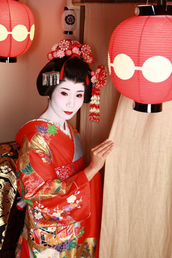 kimono, maiko, [khám phá hậu trường] bí mật đằng sau lớp trang điểm của nàng maiko