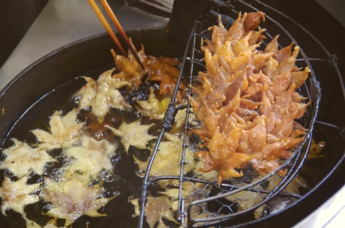 ẩm thực nhật bản, tempura, người nhật có thể làm tempura từ mọi thứ, kể cả…kem