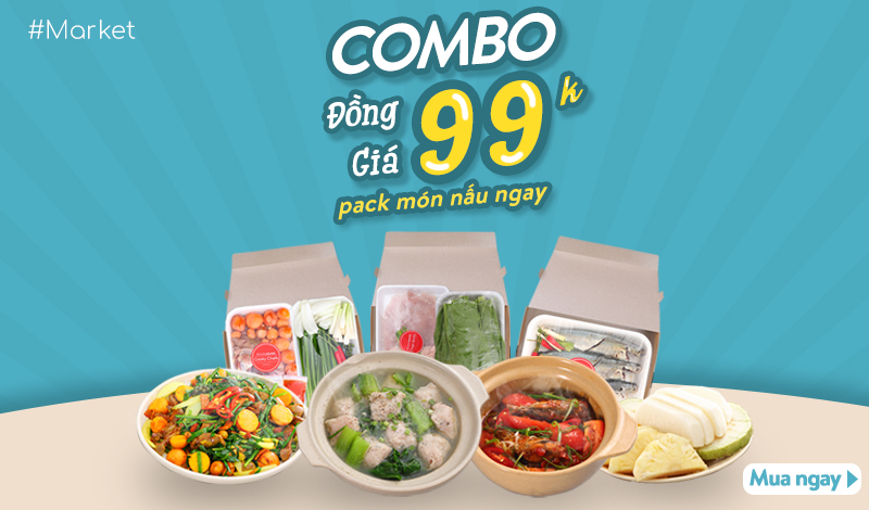 HOT: Chỉ 99k cho Combo bữa cơm gia đình ba miền Bắc - Trung - Nam